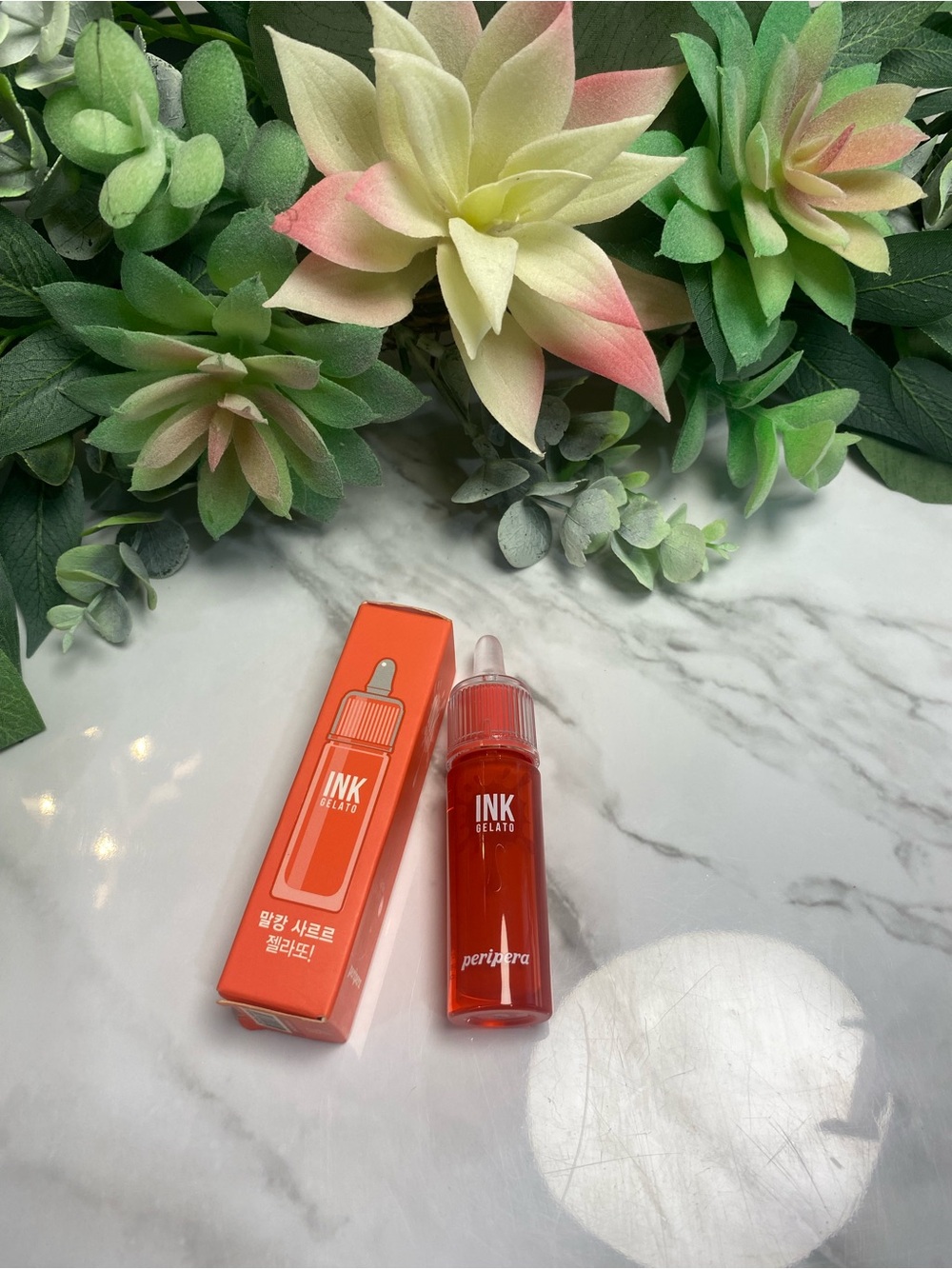 NIB Peripera Ink Gelato Lip Tint — Fresh Coral